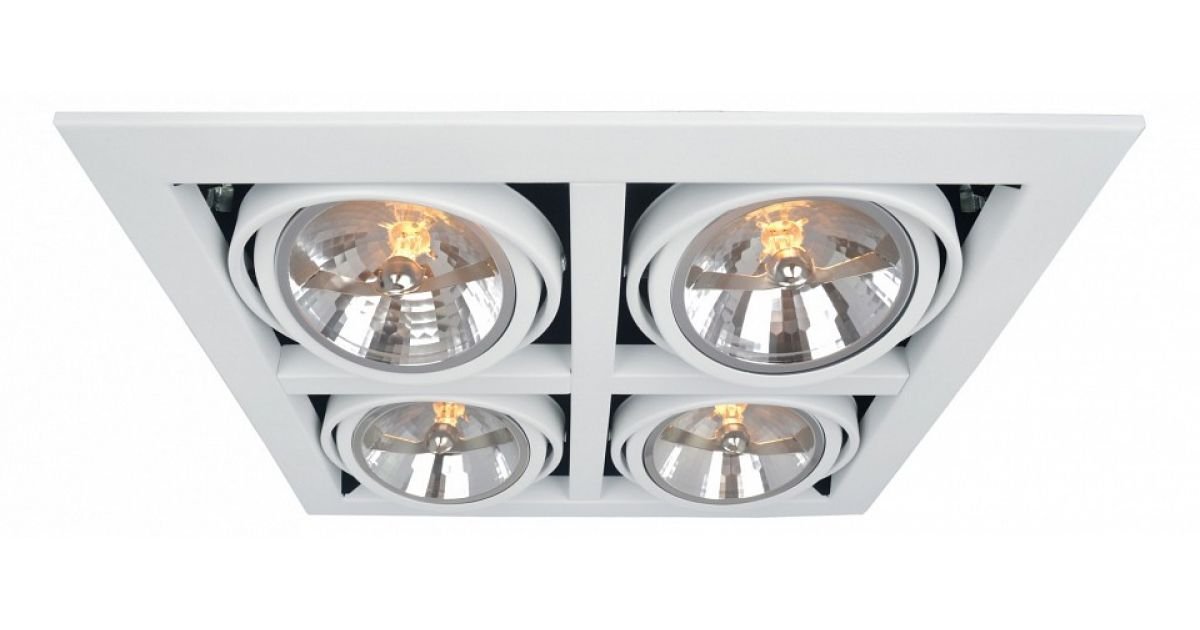 Точечный встраиваемый светильник Arte Lamp Cardani A5935PL-4WH. 
