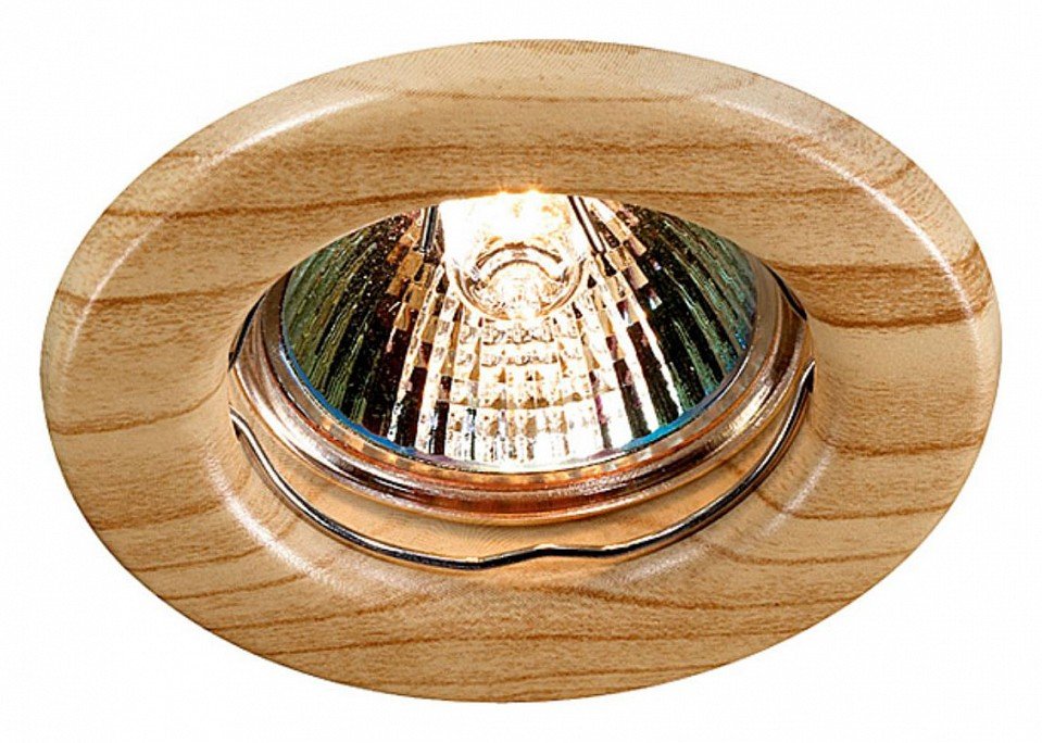 Точечный встраиваемый светильник Novotech Wood 369713. 