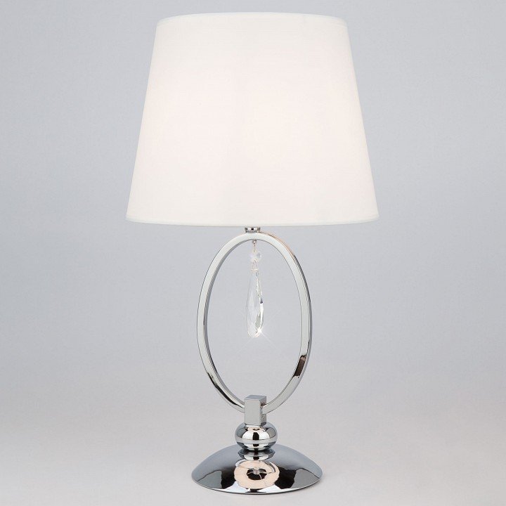 Настольная лампа Eurosvet Madera 01055/1 хром/прозрачный хрусталь Strotskis. 