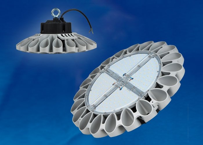 Подвесной светодиодный светильник (UL-00001708) Uniel ULY-U30B-100W/NW IP65 Silver. 