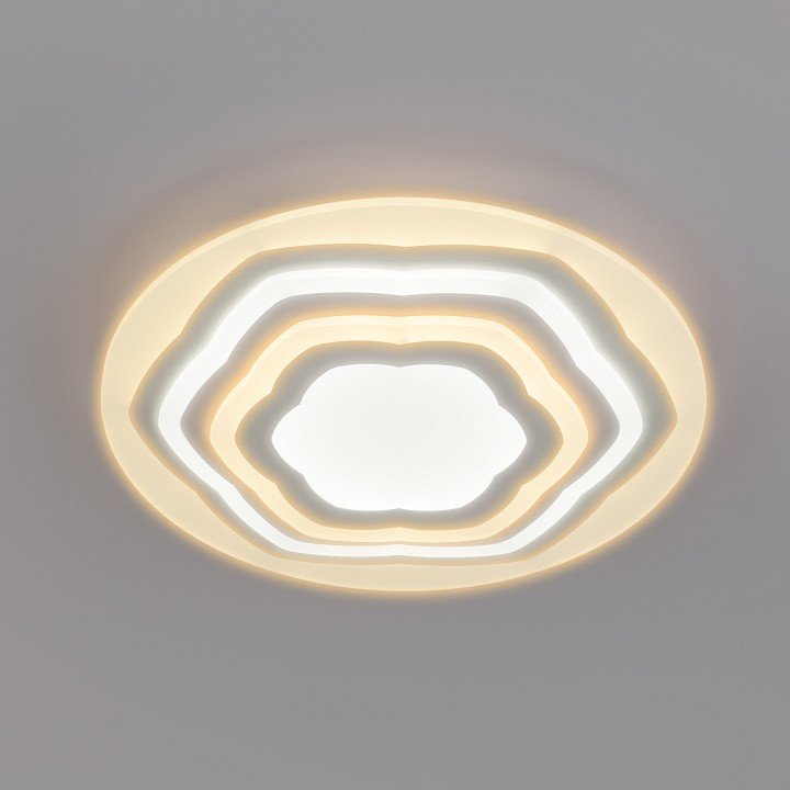 Потолочный светодиодный светильник Eurosvet Siluet 90117/4 белый. 
