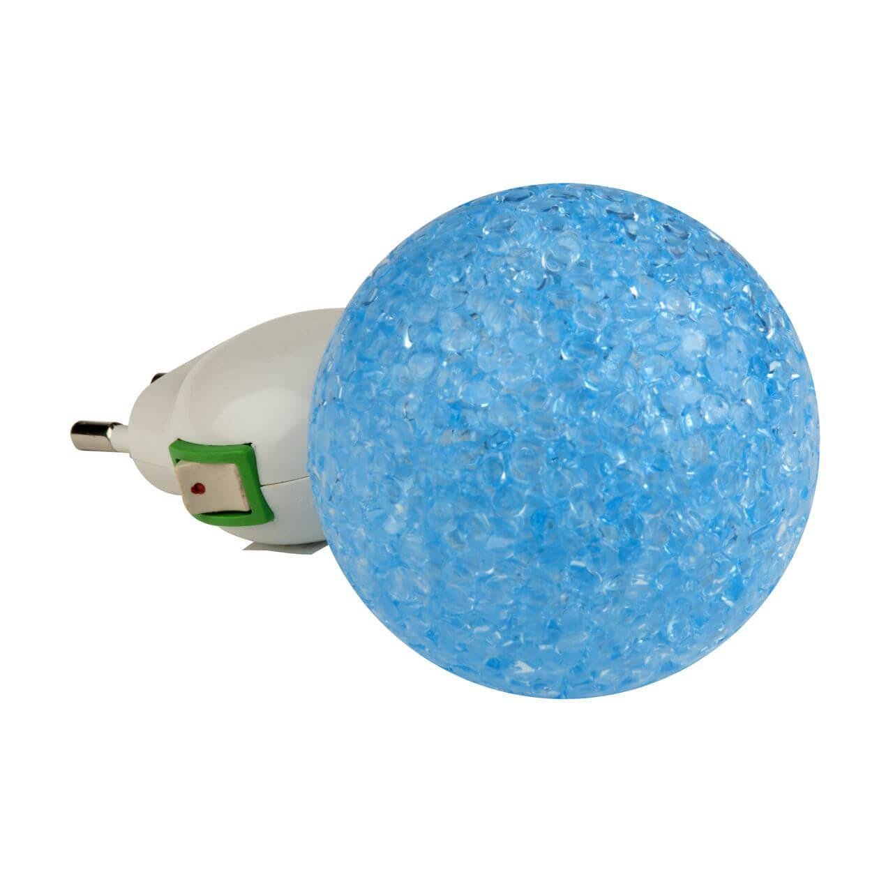 Настенный светодиодный светильник (10328) Uniel DTL-309-Шар/Blue/1LED/0,1W. 