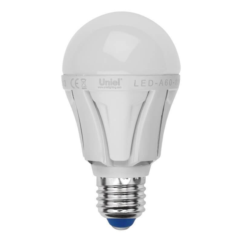 Лампа светодиодная (07887) E27 9W 3000K матовая LED-A60-9W/WW/E27/FR ALP01WH. 