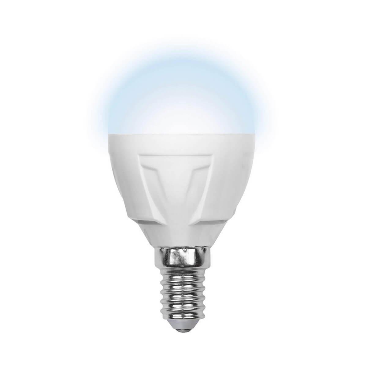 Лампа светодиодная (09455) E14 6W 4500K матовая LED-G45-6W/NW/E14/FR/S. 