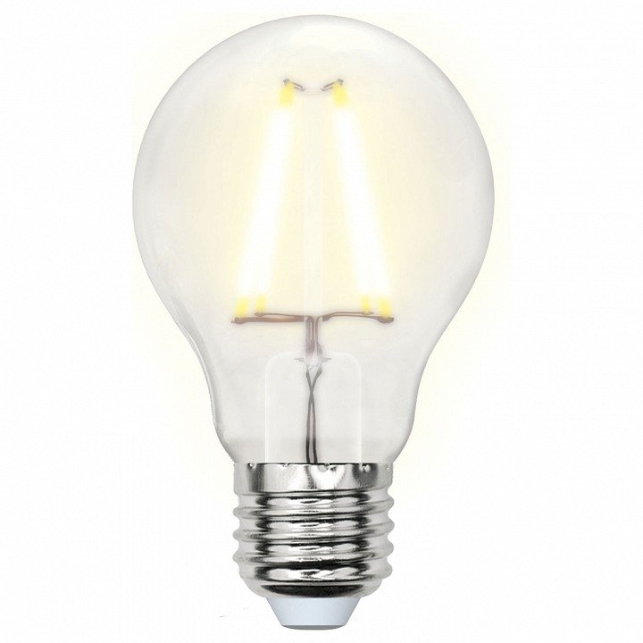 Лампа светодиодная Uniel (UL-00000304) E27 8W 3000K матовая LED-A60-8W/WW/E27/FR PLS02WH. 