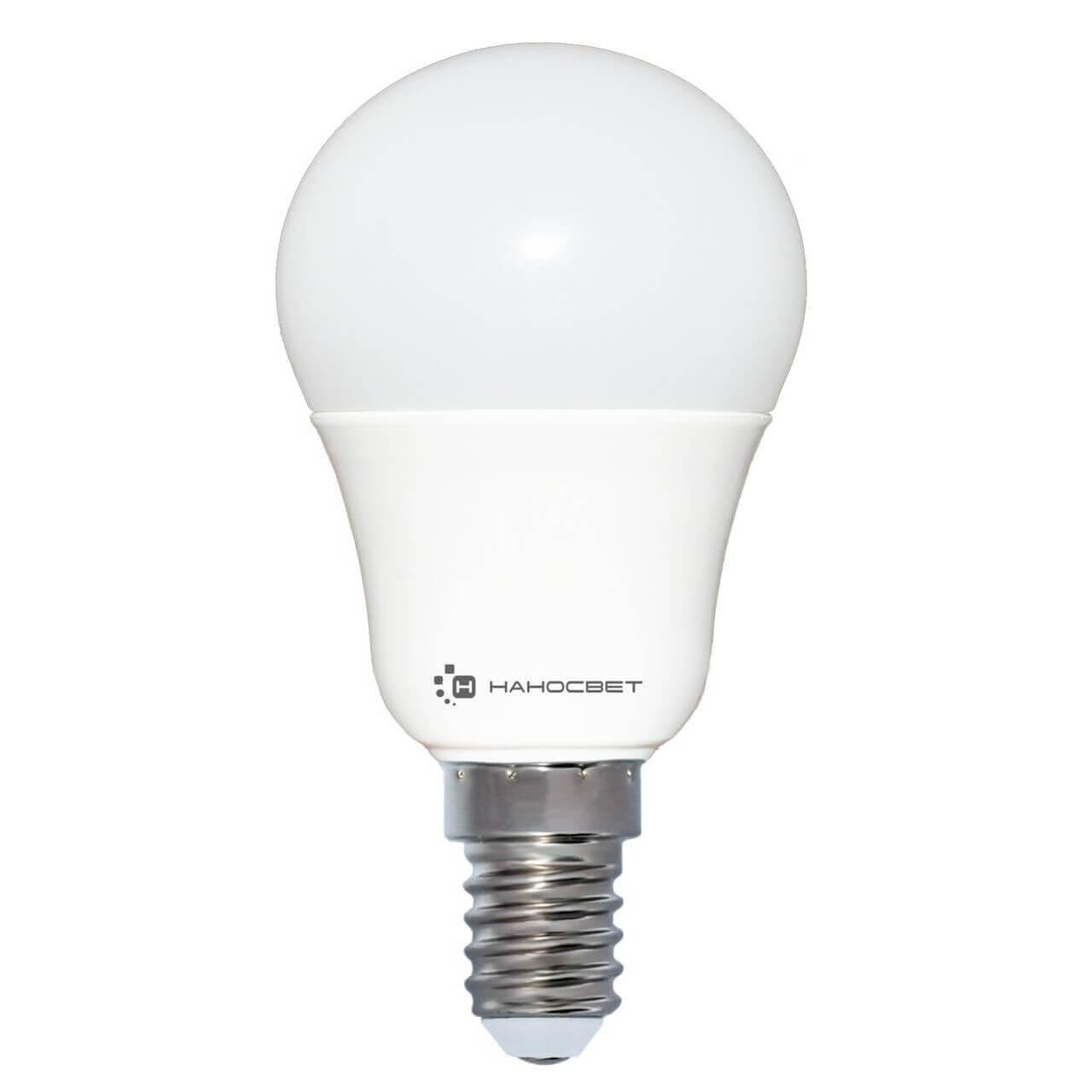 Лампа светодиодная Наносвет E14 7,5W 2700K матовая LC-P45-7.5/E14/827 L204. 