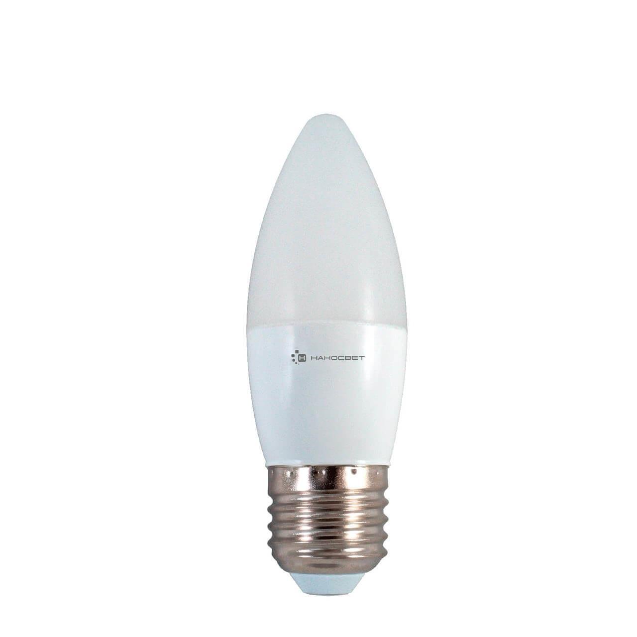 Лампа светодиодная Наносвет E27 6W 2700K матовая LE-CD-6/E27/827 L252. 