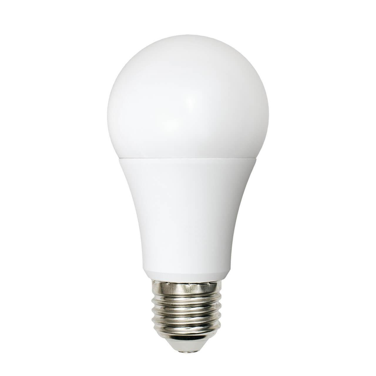 Лампа светодиодная Uniel (UL-00001569) E27 9W 4000K матовая LED-A60-9W/WW+NW/E27/FR PLB01WH. 