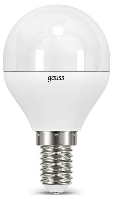 Лампа светодиодная Gauss E14 9.5W 4100K матовая 105101210. 