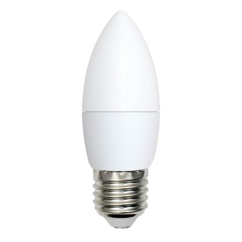 Лампа светодиодная Volpe (UL-00003805) E27 9W 6500K матовая LED-C37-9W/DW/E27/FR/NR. 
