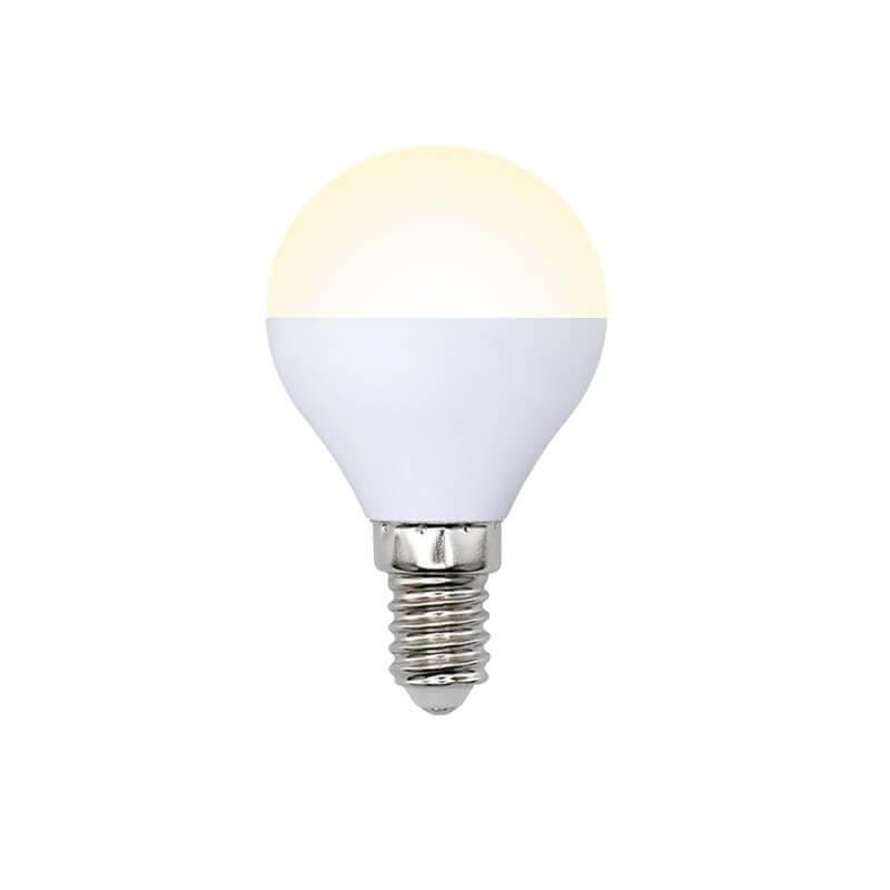 Лампа светодиодная Volpe (UL-00003820) E14 7W 3000K матовая LED-G45-7W/WW/E14/FR/NR. 