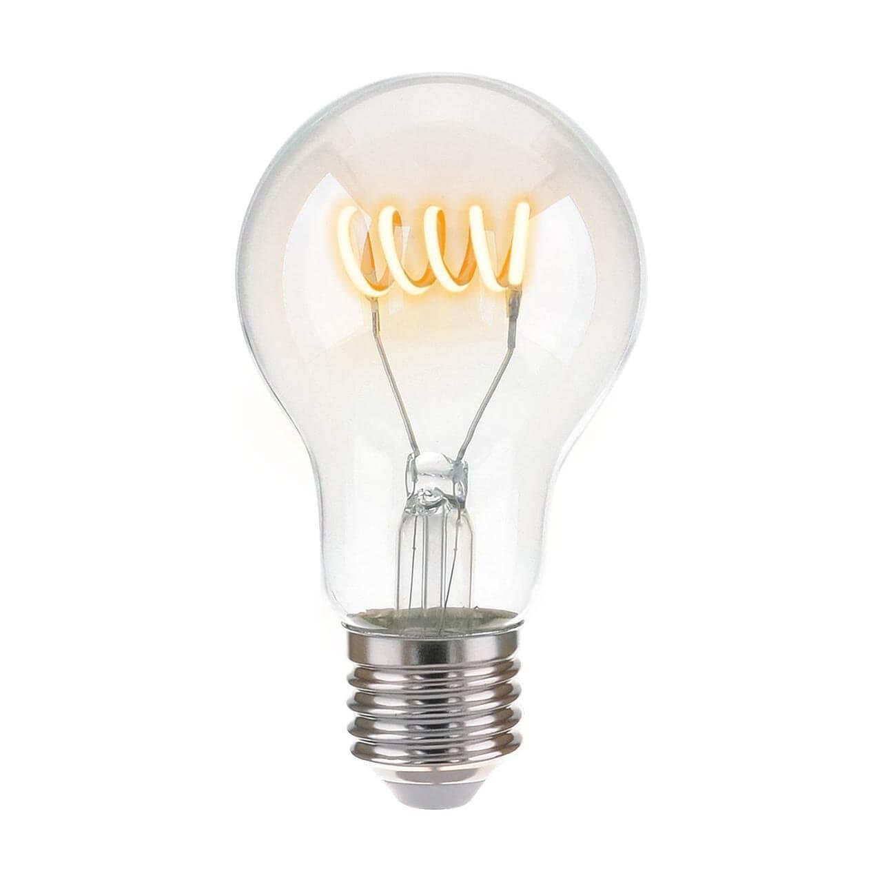 Лампа светодиодная Elektrostandard E27 6W 4200K прозрачная 4690389125249. 
