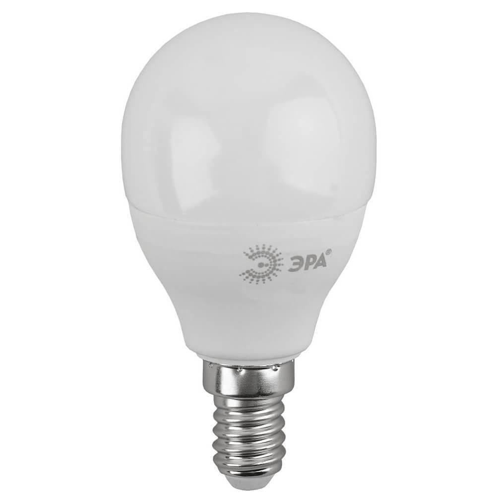 Лампа светодиодная ЭРА E14 11W 2700K матовая LED P45-11W-827-E14. 