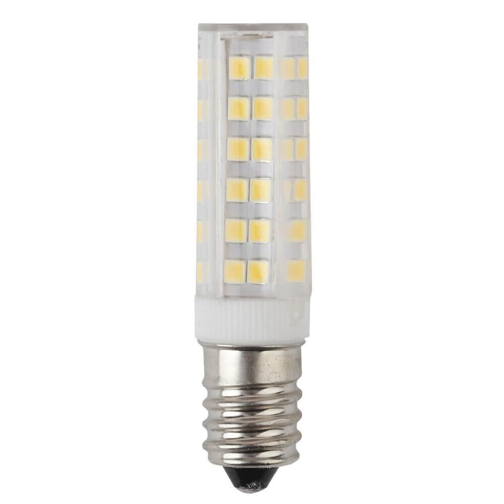 Лампа светодиодная ЭРА E14 7W 2700K прозрачная LED T25-7W-CORN-827-E14. 