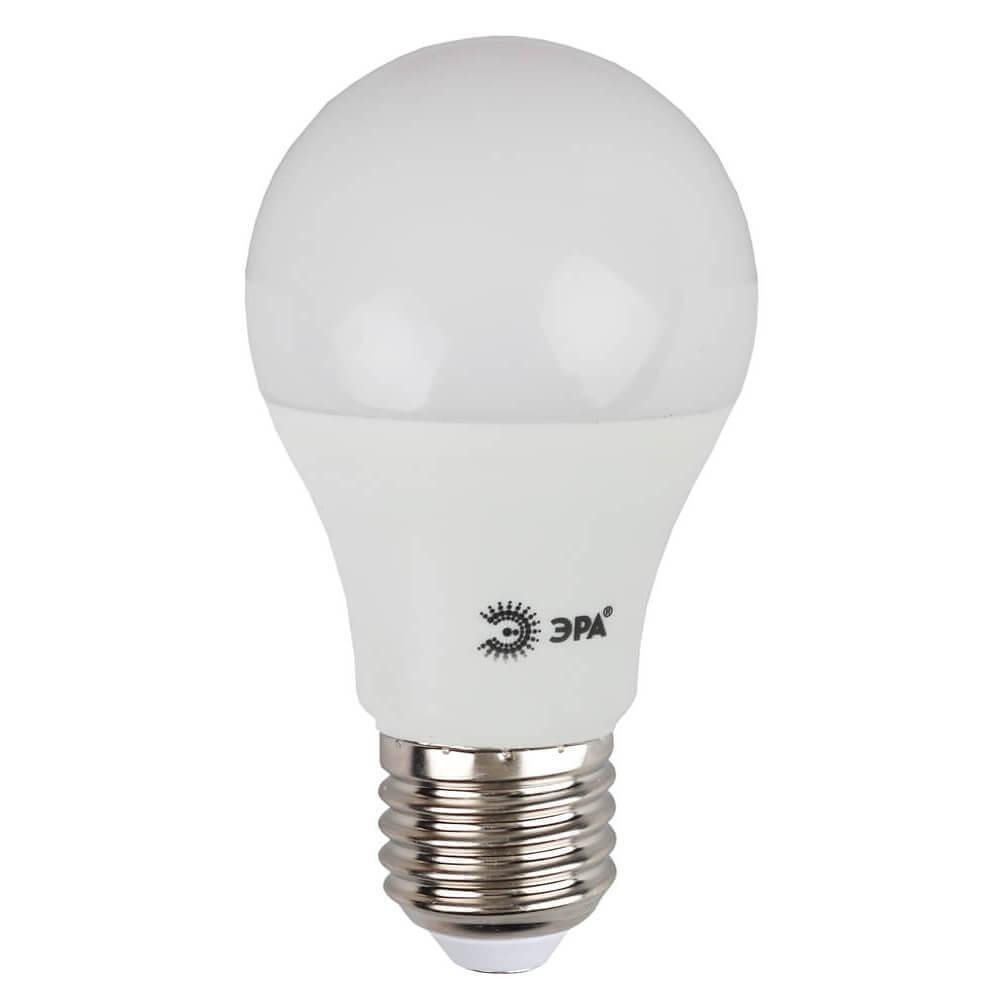 Лампа светодиодная ЭРА E27 11W 2700K матовая LED A60-11W-827-E27. 