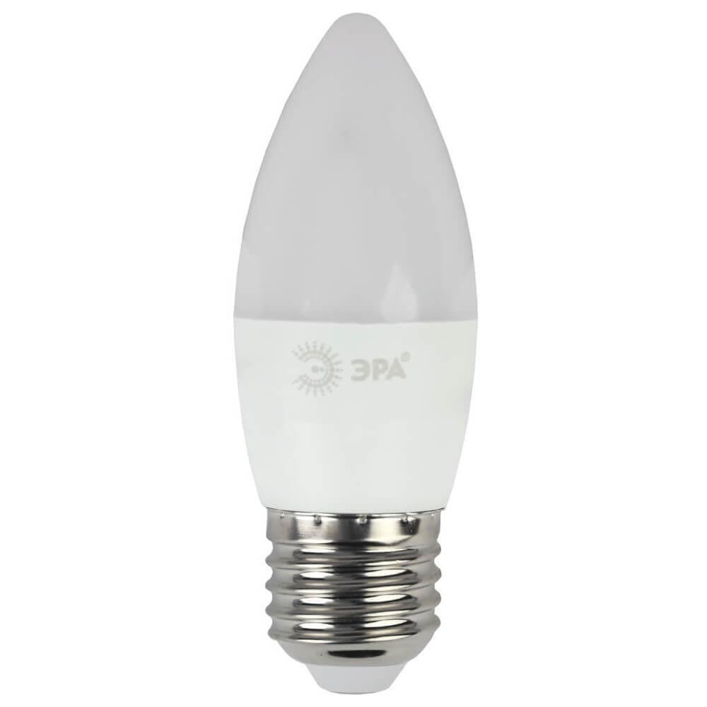 Лампа светодиодная ЭРА E27 11W 2700K матовая LED B35-11W-827-E27. 