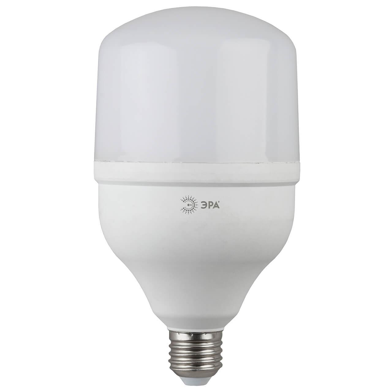 Лампа светодиодная ЭРА E27 30W 6500K матовая LED POWER T100-30W-6500-E27. 