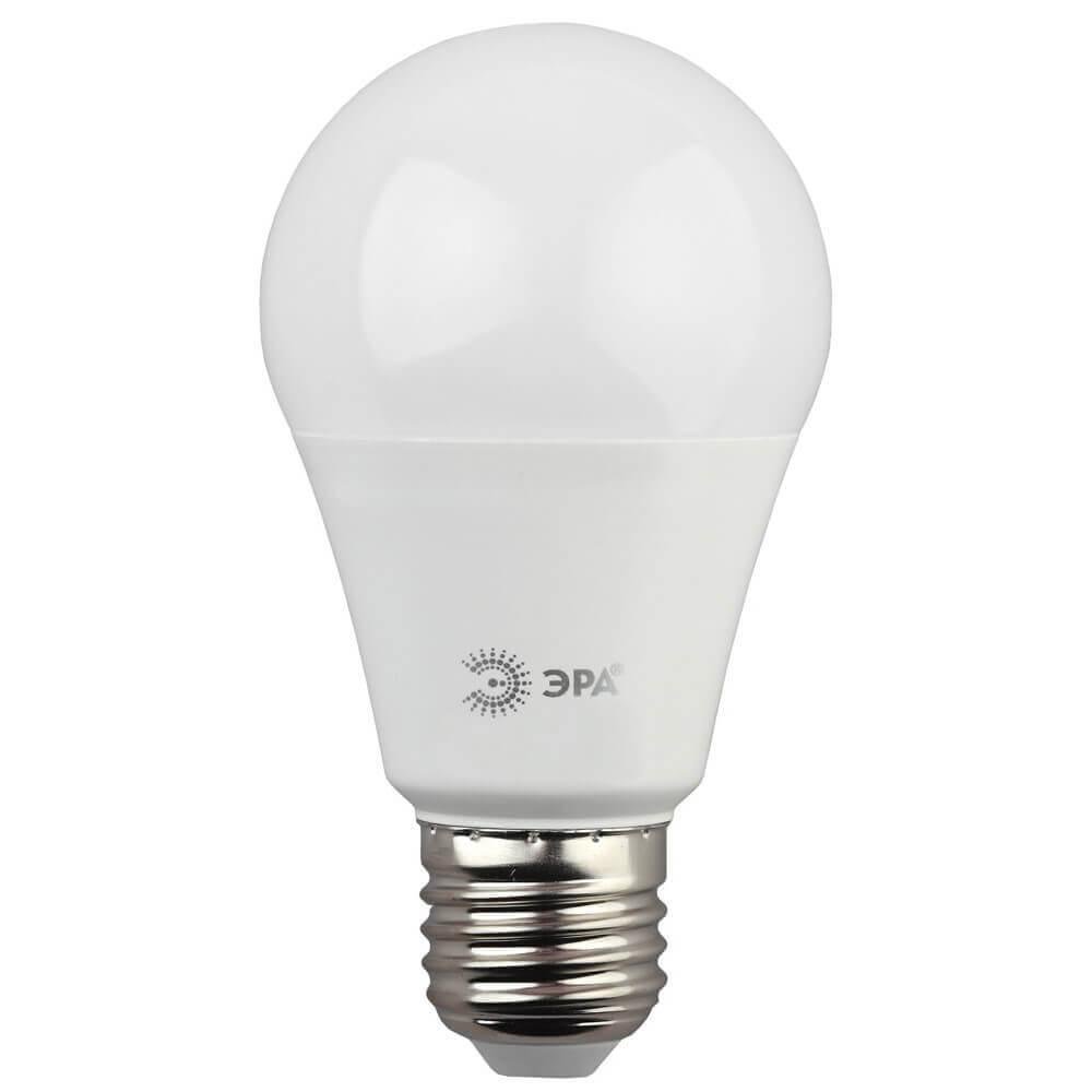 Лампа светодиодная ЭРА E27 7W 2700K матовая LED A60-7W-827-E27. 