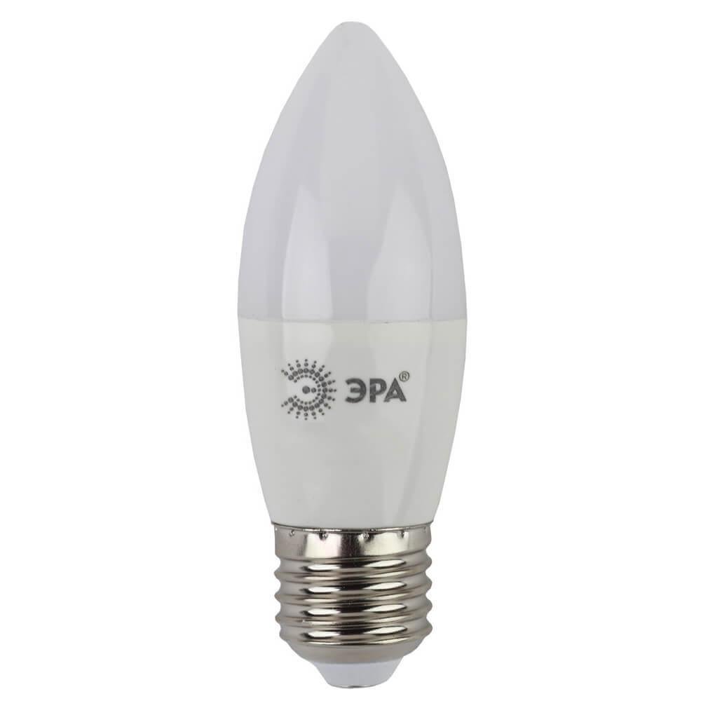 Лампа светодиодная ЭРА E27 9W 2700K матовая LED B35-9W-827-E27. 
