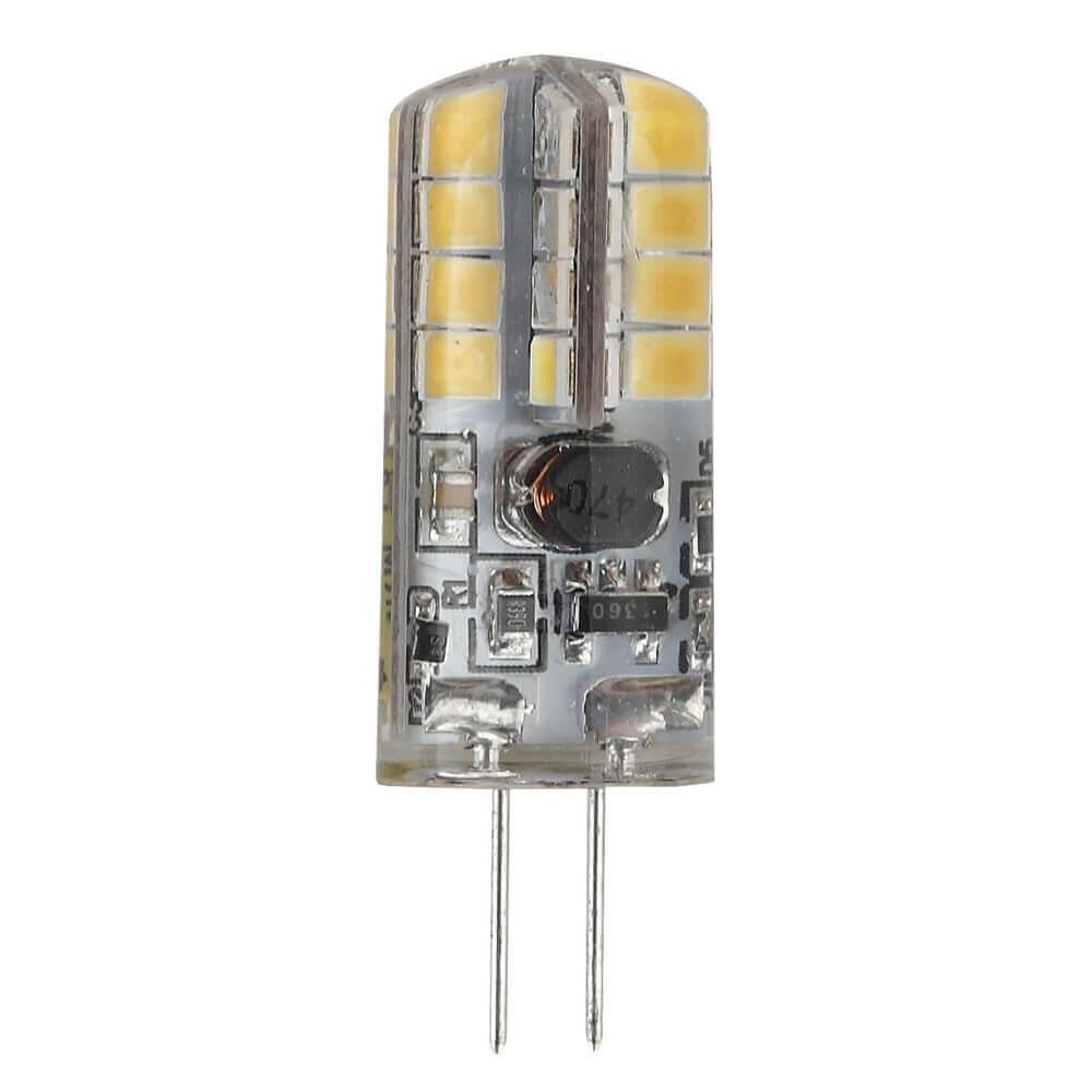 Лампа светодиодная ЭРА G4 2,5W 2700K прозрачная LED JC-2,5W-12V-827-G4. 