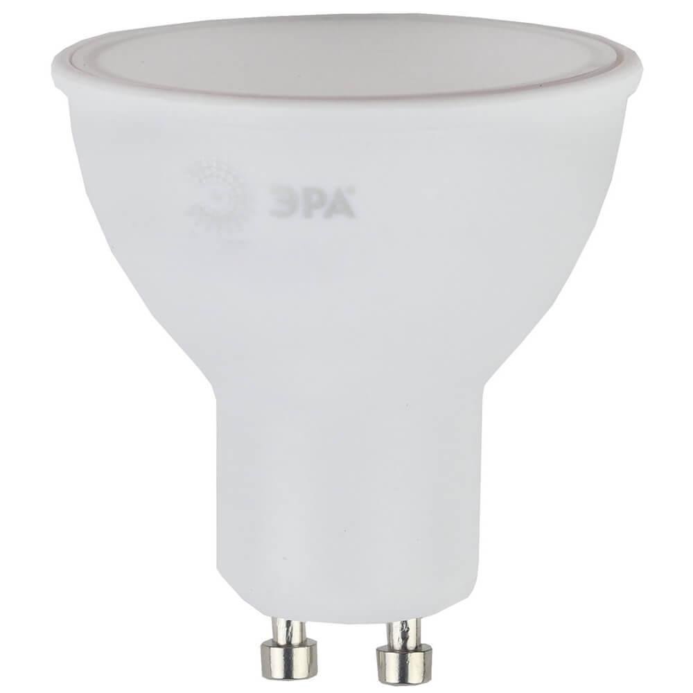 Лампа светодиодная ЭРА GU10 6W 2700K матовая LED MR16-6W-827-GU10. 