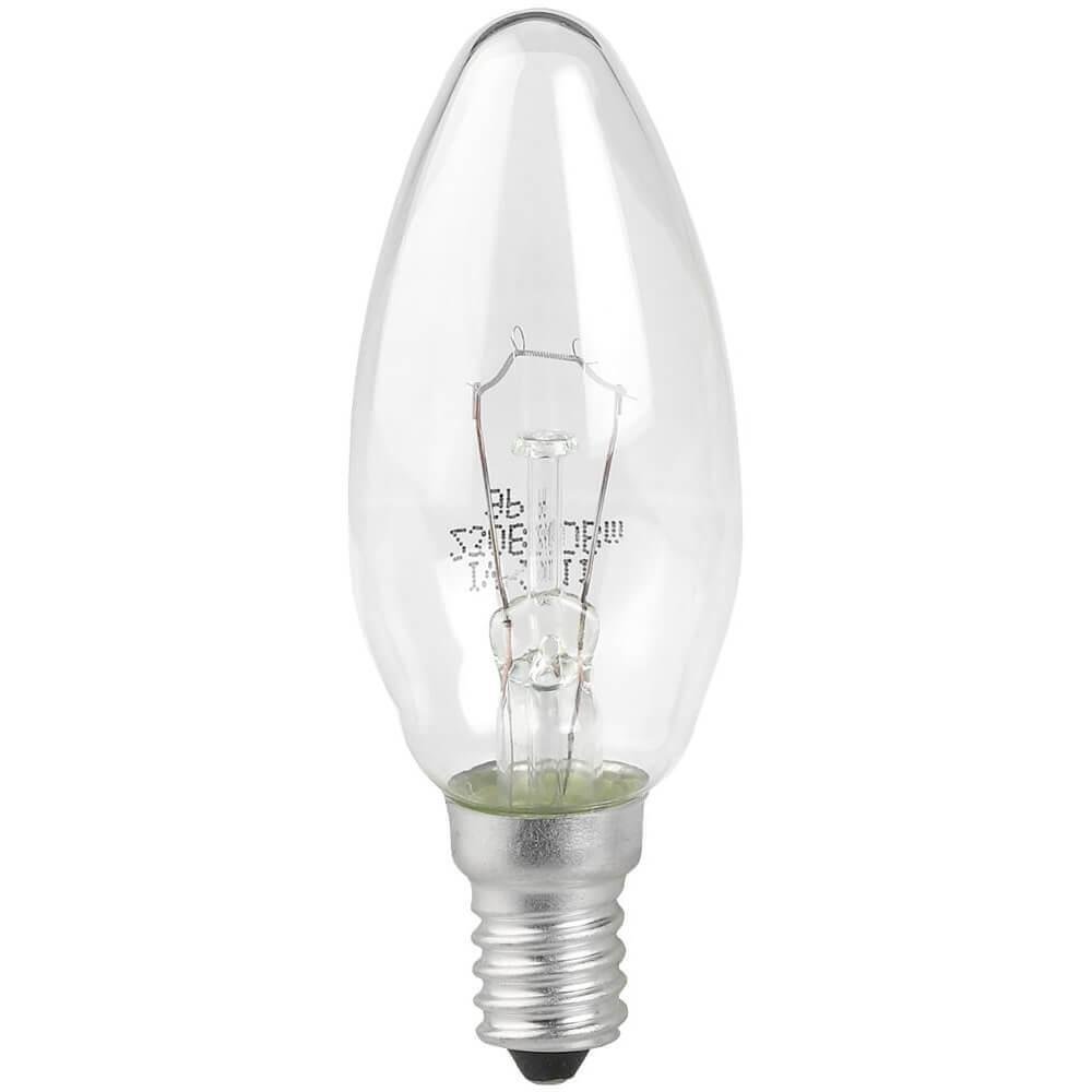 Лампа накаливания ЭРА E14 60W 2700K прозрачная ДС 60-230-Е14 (гофра). 