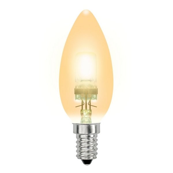 Лампа галогенная (04119) E14 42W золотая HCL-42/CL/E14 candle gold. 