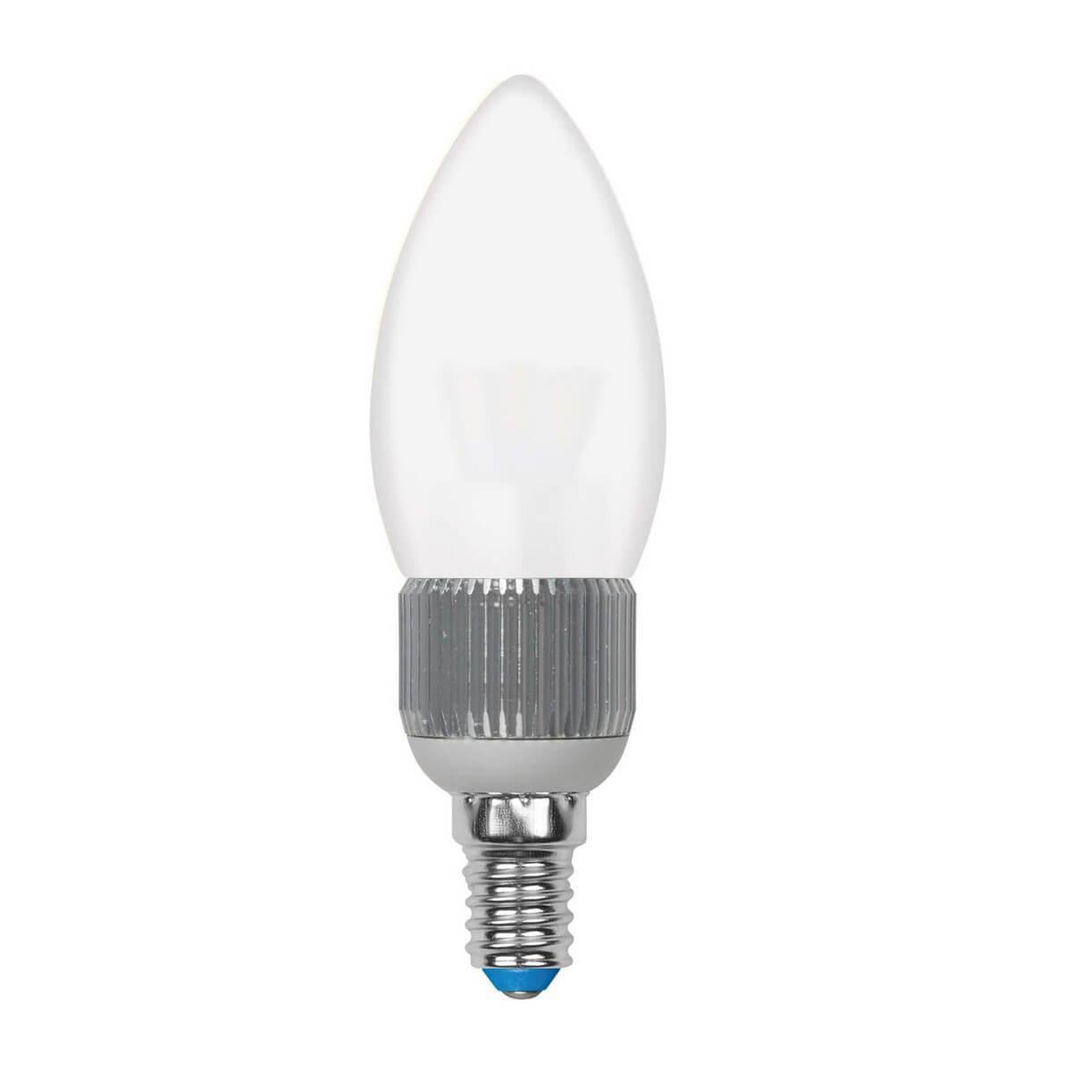 Лампа светодиодная диммируемая (08747) E14 5W 3000K матовая LED-C37P-5W/WW/E14/FR/DIM. 