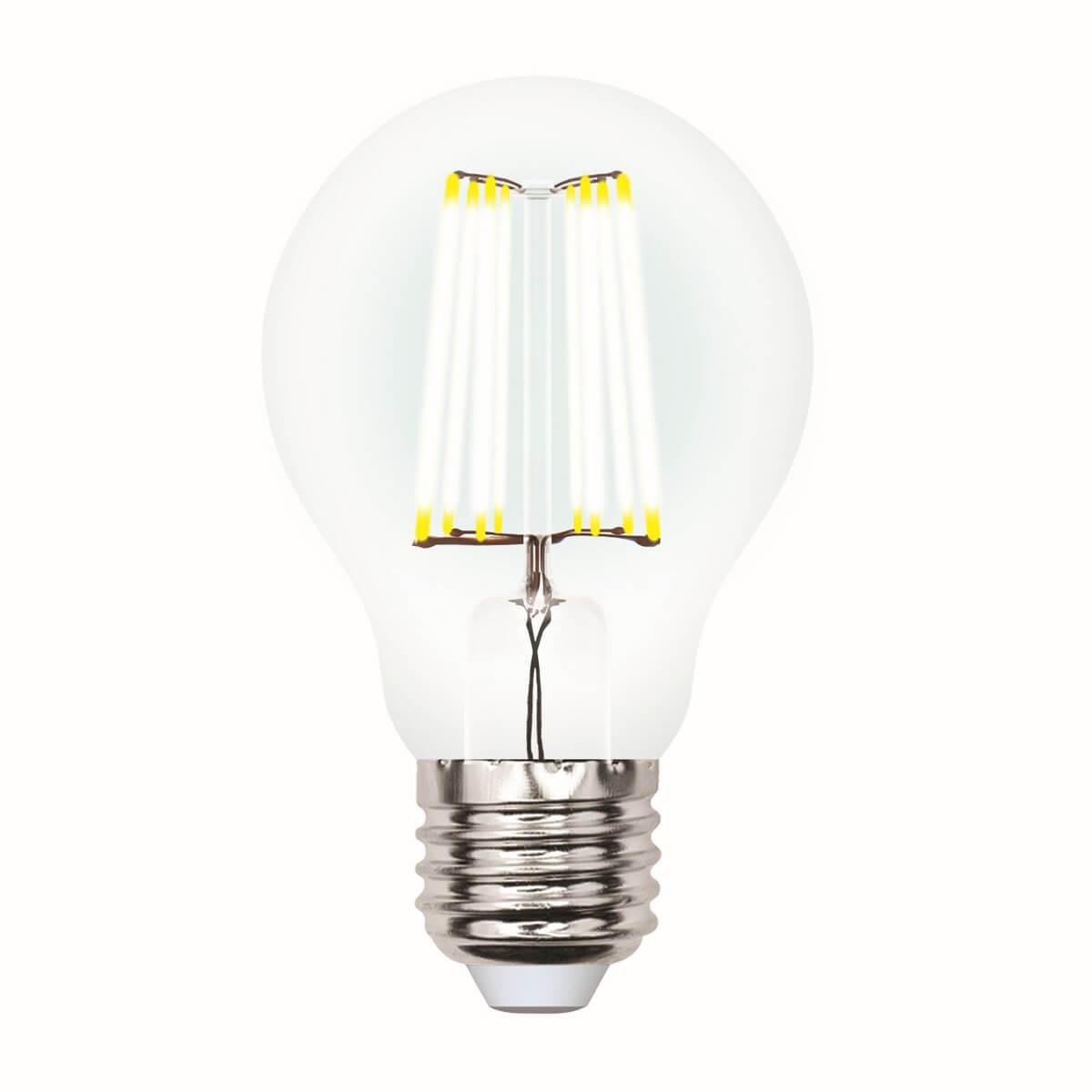 Лампа светодиодная филаментная Uniel (UL-00002874) E27 7W 4000K LED-A60-7W/NW/E27/CL/DIM GLA01TR. 