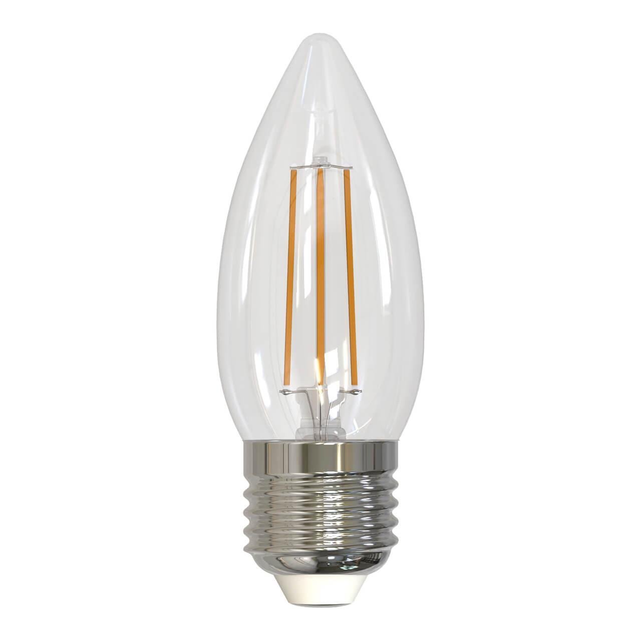 Лампа светодиодная Uniel диммируемая (UL-00005187) E27 9W 3000K прозрачная LED-C35-9W/3000K/E27/CL/DIM GLA01TR. 