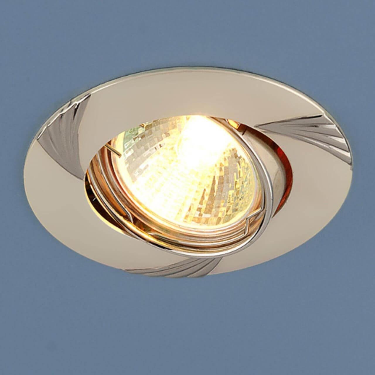 Встраиваемый светильник Elektrostandard 8004 MR16 PS/N перламутровое серебро/никель 4690389063336. 