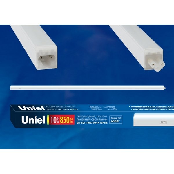Мебельный светодиодный светильник (UL-00002726) Uniel ULI-E01-7W/DW/K White. 