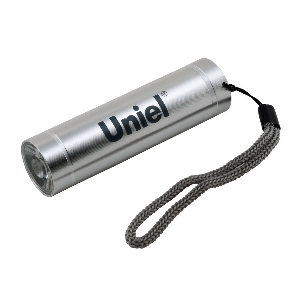 Карманный светодиодный фонарь Uniel (UL-00000191) от батареек 88х24 50 лм S-LD043-B Silver. 