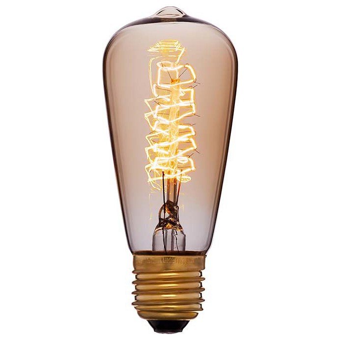 Лампа накаливания E27 40W золотая 051-903. 