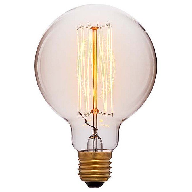 Лампа накаливания E27 60W прозрачная 052-290. 
