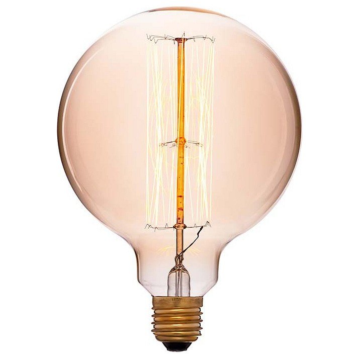 Лампа накаливания E27 60W прозрачная 054-027. 