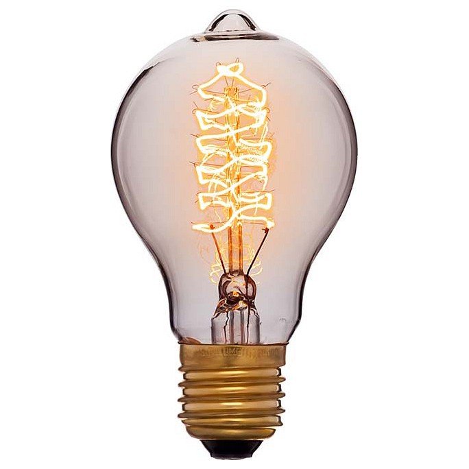 Лампа накаливания E27 60W золотая 053-617. 