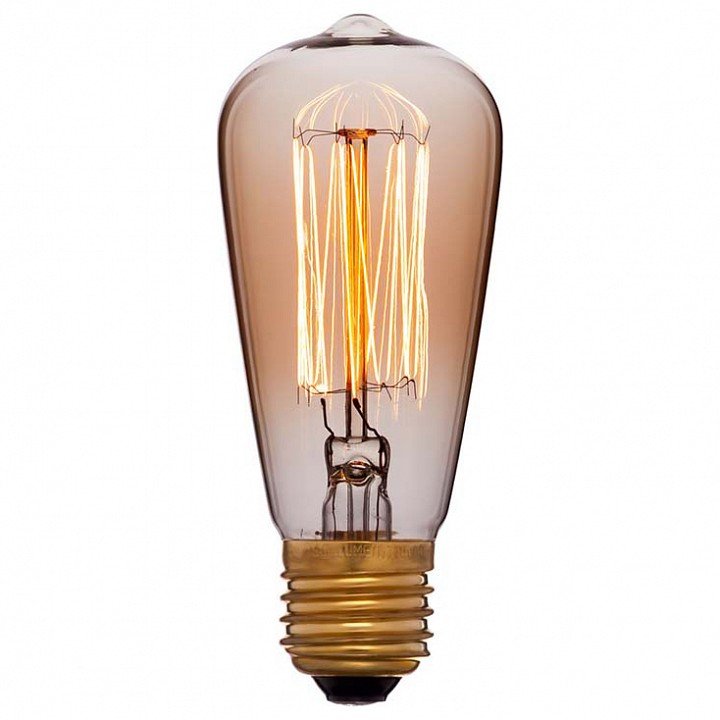 Лампа накаливания E27 60W золотая 053-600. 