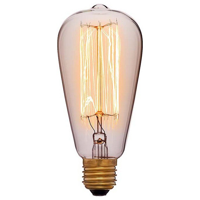 Лампа накаливания E27 40W золотая 051-910. 