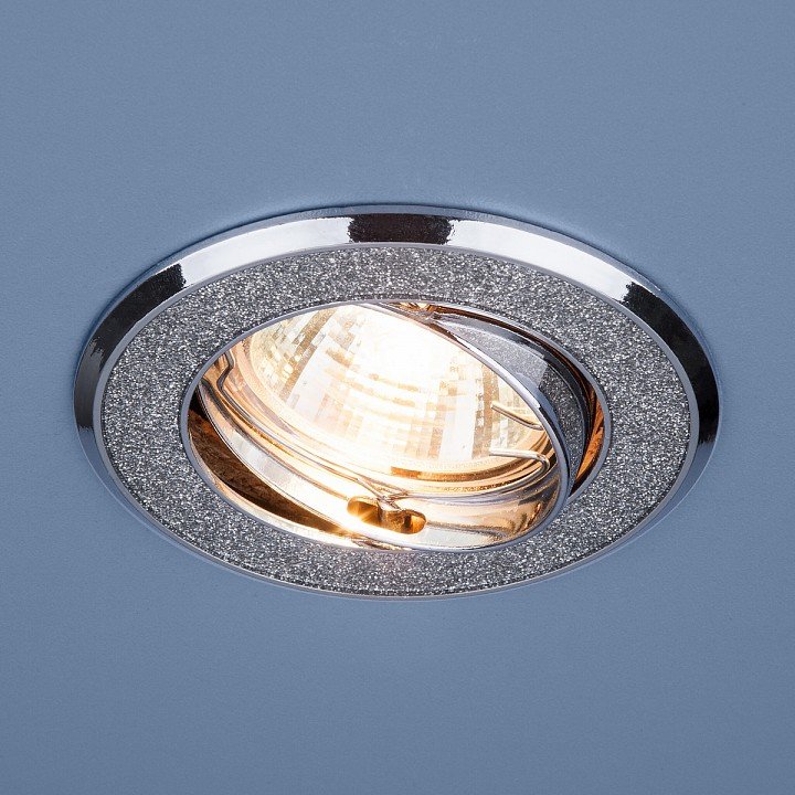 Встраиваемый светильник Elektrostandard 611 MR16 SL серебряный блеск/хром 4607138144147. 