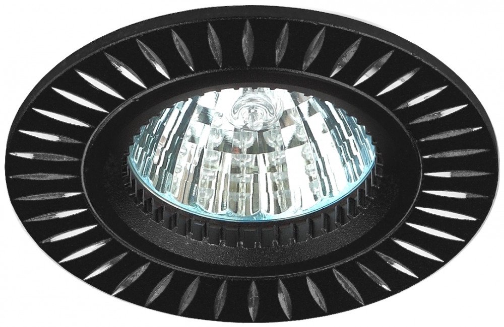 Встраиваемый светильник ЭРА Алюминиевый KL31 AL/BK. 