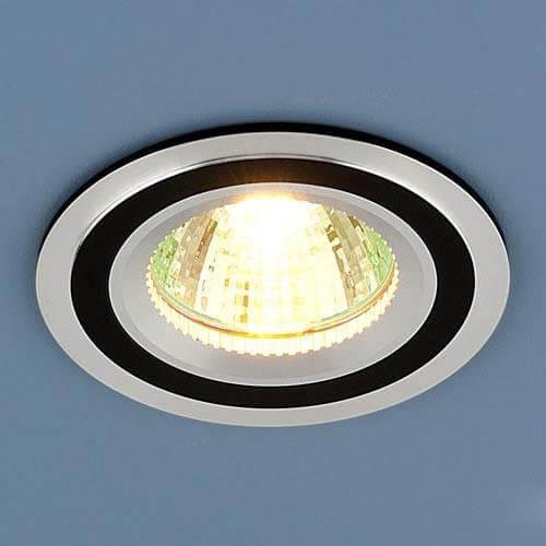 Встраиваемый светильник Elektrostandard 5305 MR16 CH/BK хром/черный 4690389056017. 