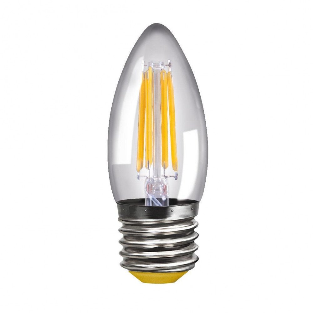 Лампа светодиодная филаментная E27 4W 2800К прозрачная VG10-C1E27warm4W-F 8334. 