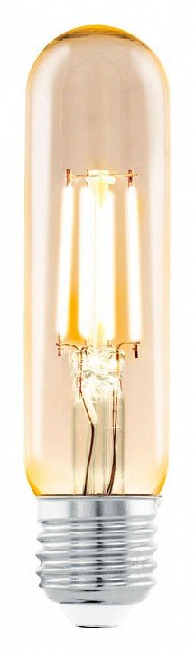 Лампа светодиодная филаментная Eglo E27 3,5W 2200К янтарь 11554. 