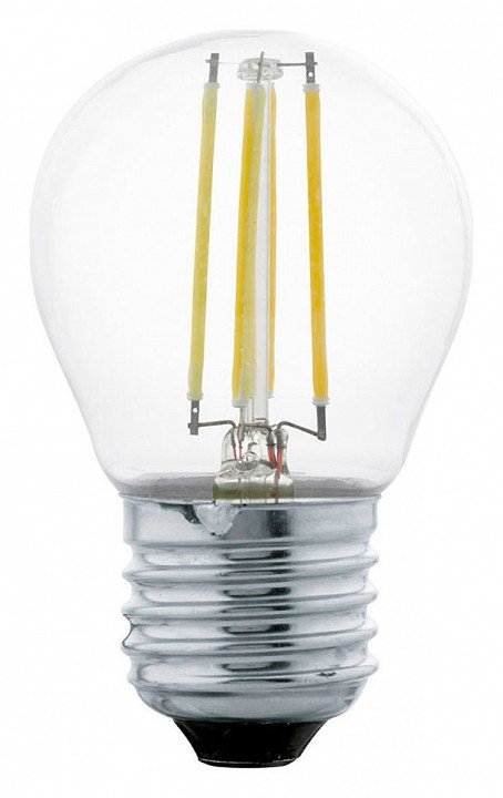 Лампа светодиодная филаментная Eglo E27 4W 2700К прозрачная 11498. 