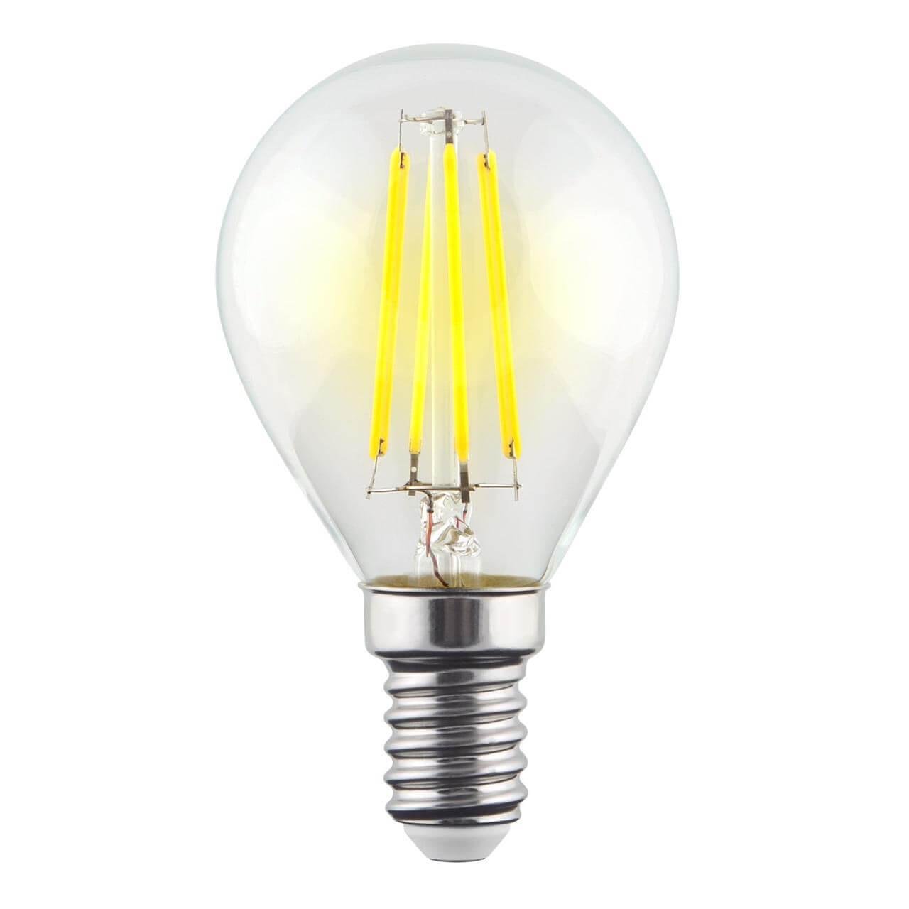 Лампа светодиодная филаментная E14 9W 2800К прозрачная VG10-G1E14warm9W-F 7098. 