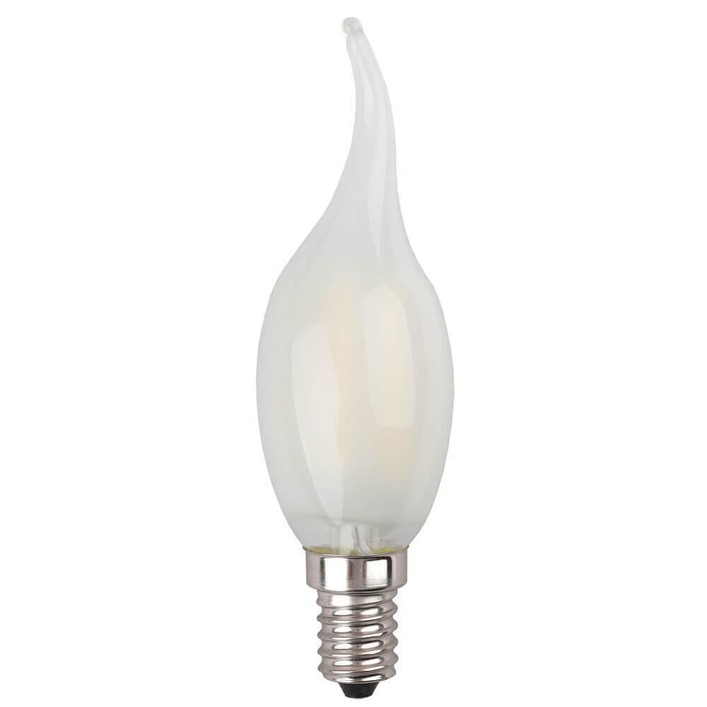Лампа светодиодная филаментная ЭРА E14 5W 2700K матовая F-LED BXS-5W-827-E14 frost. 