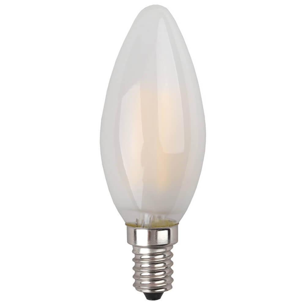Лампа светодиодная филаментная ЭРА E14 7W 2700K матовая F-LED B35-7W-827-E14 frost. 