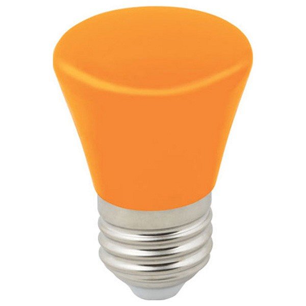 Лампа декоративная светодиодная (UL-00005642) Volpe E27 1W оранжевая матовая LED-D45-1W/ORANGE/E27/FR/С BELL. 