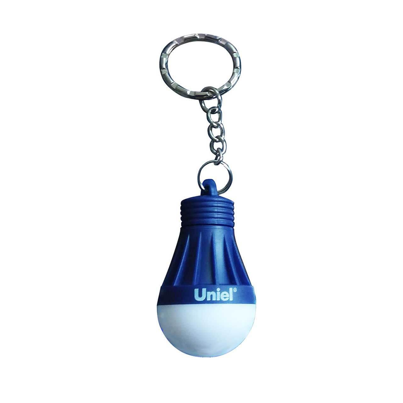 Фонарь-брелок светодиодный «Uniel» (UL-00004093) Uniel Standard Mini от батареек 55х30 S-KL023-T Blue. 